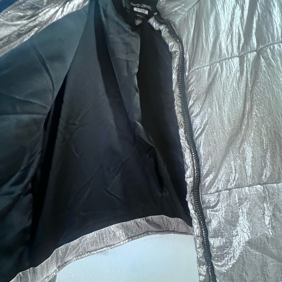 David Lerner Bomber jacket womens small metallic color EUC - Picture 5 of 7